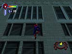 壁面をスルスルと登るスパイダーマン