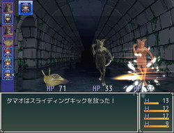 戦闘では敵、味方ともに画面左側にあるアイコン順で行動する