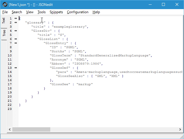 [B! JSON] テキストとツリーでJSONデータを編集できる軽量な専用エディター「JSONedit」NOT SUPPORTED