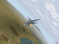 F-16左旋回