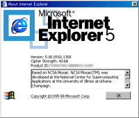 「Internet Explorer 5」