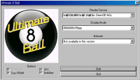 「Ultimate 8 Ball」デモ版のタイトル画面