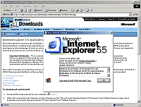 「Internet Explorer 5.5 and Internet Tools Beta」