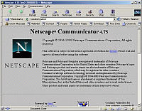 「Netscape Communicator」v4.75