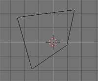 正方形から頂点を移動していびつな四角形に変形