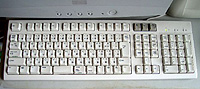 マシンに付属していたというキーボード。ここから数々のソフトが生まれた