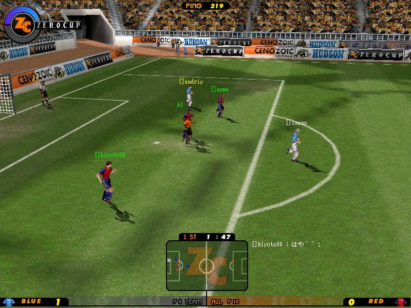 窓の杜 News 最大22人で対戦するオンラインサッカーゲーム Zero Cup のbテストが開始