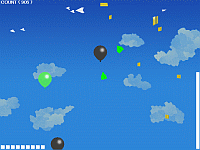 窓の杜 Review News 折り紙飛行機が空を舞うサイドビュー形式のシューティングゲーム Ufp が公開