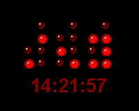 「Binary Clock Screen Saver」v1.00