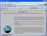 「Netscape」v7.2 英語版