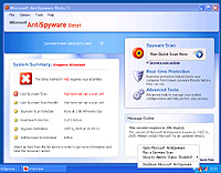 「Microsoft Windows AntiSpyware」Beta