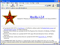 「Mozilla」v1.7.8 日本語版