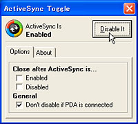 「ActiveSync Toggle」v1.0.3.0 Beta