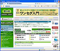 「Internet Explorer 7」Release Candidate 1 日本語版