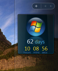 「Windows Vista Countdown gadget」
