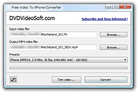 「Free Video to iPhone Converter」v1.3.1.1