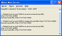 「Abyss Web Server X1」v2.5