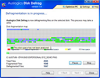 「Auslogics Disk Defrag」v1.4.13.296