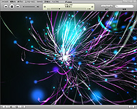 曲に合わせて光が舞う新しいビジュアライザ
