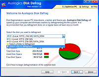 「Auslogics Disk Defrag」v1.5.19.330