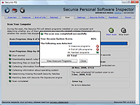 「Secunia Personal Software Inspector」v1.0.0.1