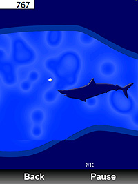 作者サイトで配布されている追加マップの1つ「Shark Attack」。障害物がサメの形をしておりちょっとした海中探検気分に