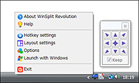 「WinSplit Revolution」v8.07