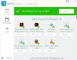 レビュー インストール済みソフトを最新版へ保ちセキュリティを確保 Avira Software Updater 窓の杜