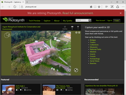 Microsoft 360度パノラマ写真を合成できる Photosynth を17年2月6日で終了 窓の杜