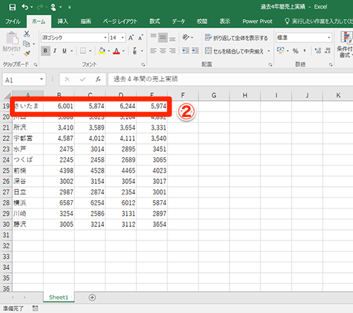 Excel 大きな表をスクロールすると見出しが見えなくなるので不便 エクセルで行や列を固定表示するテク いまさら聞けないexcelの使い方講座 窓の杜