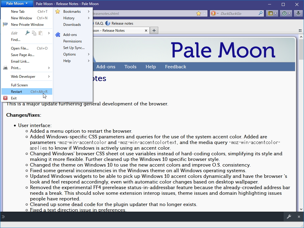 古き良き Firefox の後継 Pale Moon がメジャーアップデート V27 5に 窓の杜