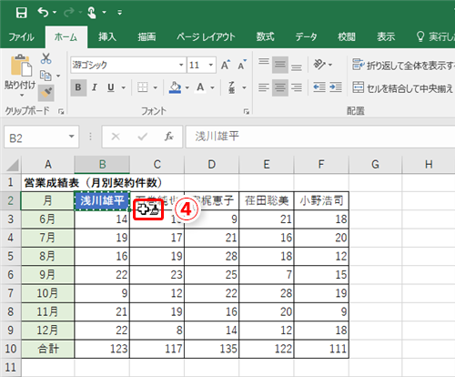 Excel セルの背景色やフォントの色を他のセルに適用したい エクセル