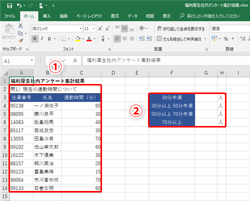 Excel アンケート結果をすばやく集計したい エクセルで条件を満たすデータをカウントするテク いまさら聞けないexcelの使い方講座 窓の杜