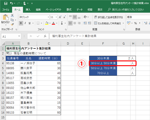 Excel アンケート結果をすばやく集計したい エクセルで条件を満たすデータをカウントするテク いまさら聞けないexcelの使い方講座 窓の杜