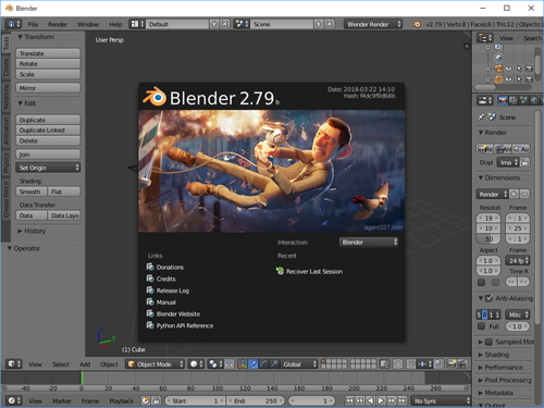 フリーの3dcg制作ツール Blender が Microsoft Store から入手可能に