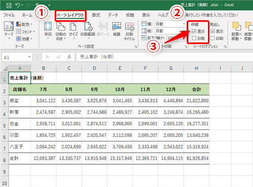 Excel 大量のデータを掲載した表が窮屈に見える エクセルで手間なくスタイリッシュで見やすい表を作成するテク いまさら聞けないexcelの使い方講座 窓の杜