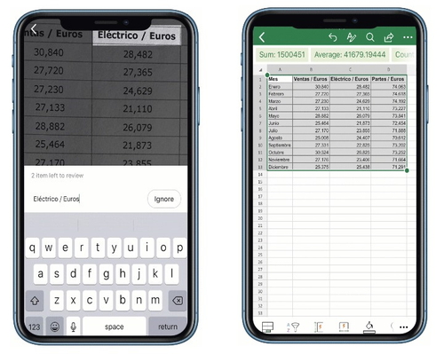 紙に印刷された表をスマホのカメラで Excel へ Androidに続きiosでも一般利用可能に 窓の杜