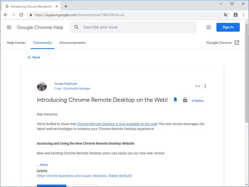 新しいweb版 Chrome リモート デスクトップ が正式リリース 窓の杜