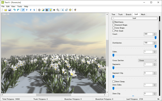 やたらリアルな樹木を簡単に生成できるフリーの3dソフト Tree It が