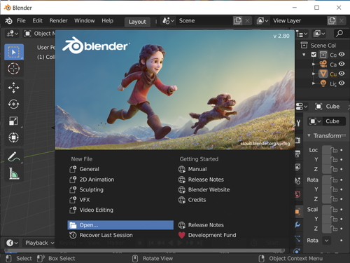オープンソースの3dcg制作ツール Blender の最新版v2 80が正式公開 窓の杜