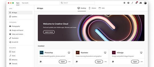 Adobe 新しい Adobe Creative Cloud デスクトップアプリを発表 窓の杜