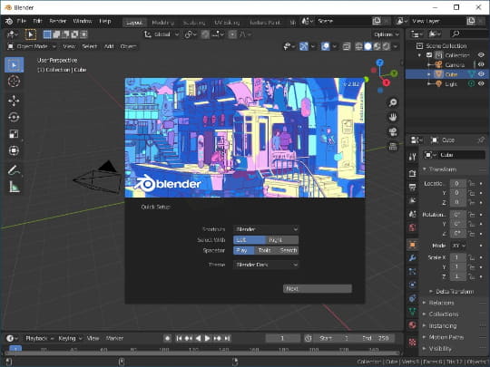 オープンソースの3dcg制作ツール Blender 2 が公開 窓の杜