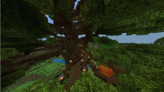 Minecraftのゲーム内ストアに巨木からの脱出が楽しめるワールドが登場