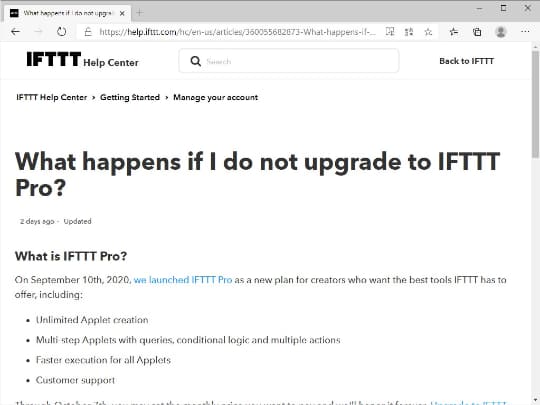 無償版 Ifttt で利用可能なアプレットは3つまでに 超過分は10月8日にアーカイブ 窓の杜