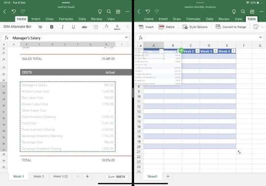 Ipados版 Excel アプリで複数同時起動をサポート Word や Powerpoint でも可能 窓の杜