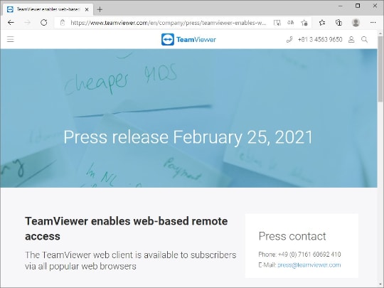 Html5ベースのモダンブラウザーからリモート操作が可能に Teamviewer にwebクライアント 窓の杜