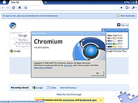 Webブラウザーは「Chromium」v4.0.253.0。拡張機能やブックマーク同期機能は利用できない模様