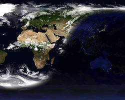 レビュー 実際の日照に合わせてスクロールする世界地図の壁紙 Desktop Earth 窓の杜
