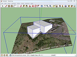 Google ビルディング メーカー を取り込んだ Google Sketchup V8 英語版 窓の杜