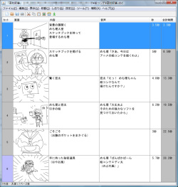 レビュー アニメや映画の絵コンテを簡単に作成できるソフト 絵コンテエディタ 窓の杜